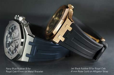 audemars piguet leather bracelet|audemars piguet with rubber strap.